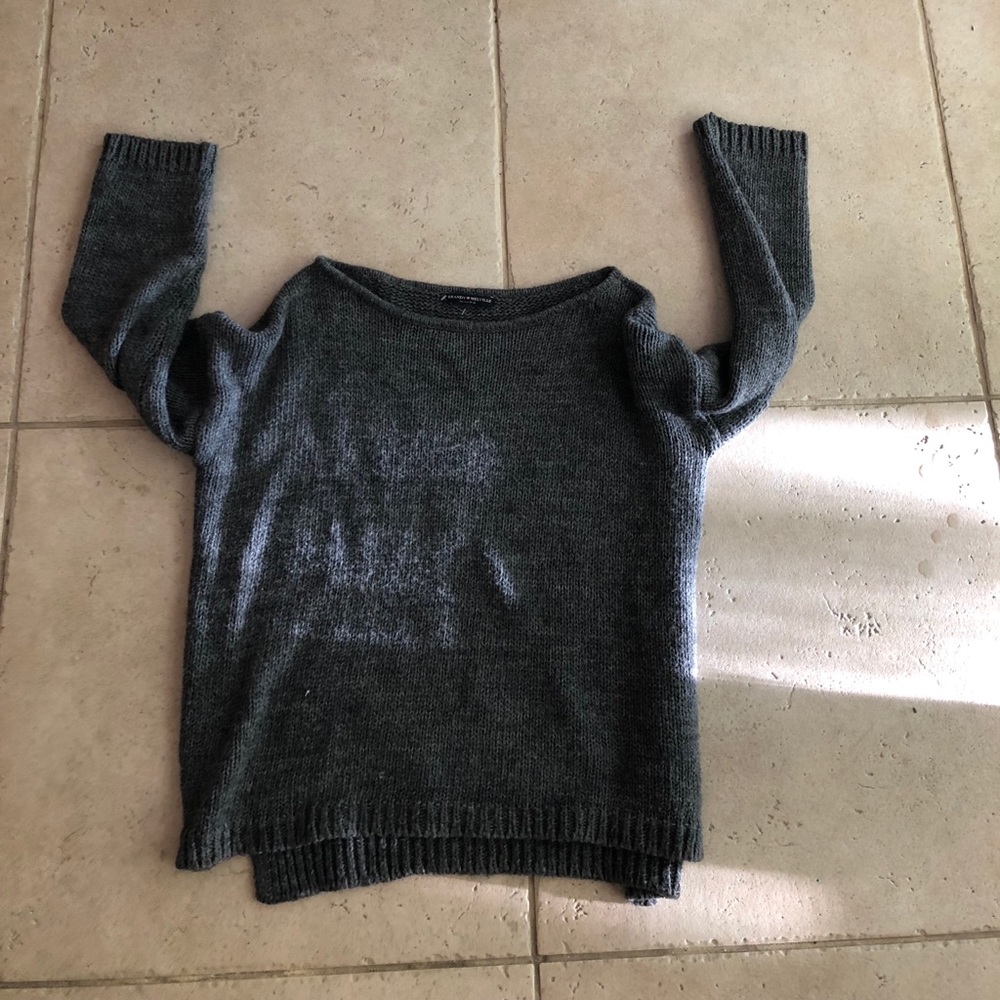 GREY KNIT BRANDY MELVILLE SWEATER